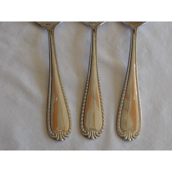 3x Reed & Barton Domain Serving Spoon Pierced Solid 8.5" Stainless Steel 18/10 - Picture 4 of 6